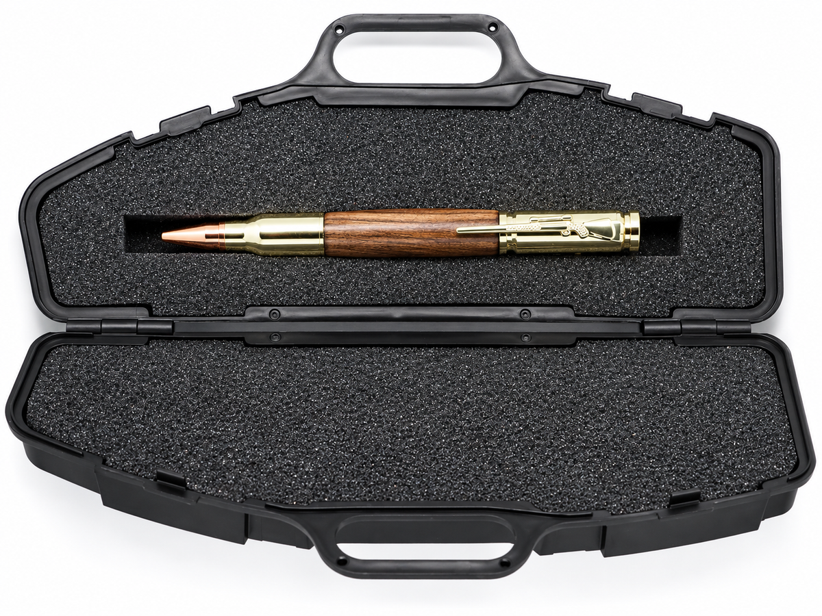 Luxury Bolt Action Rifle Pen - Gold, Walnut