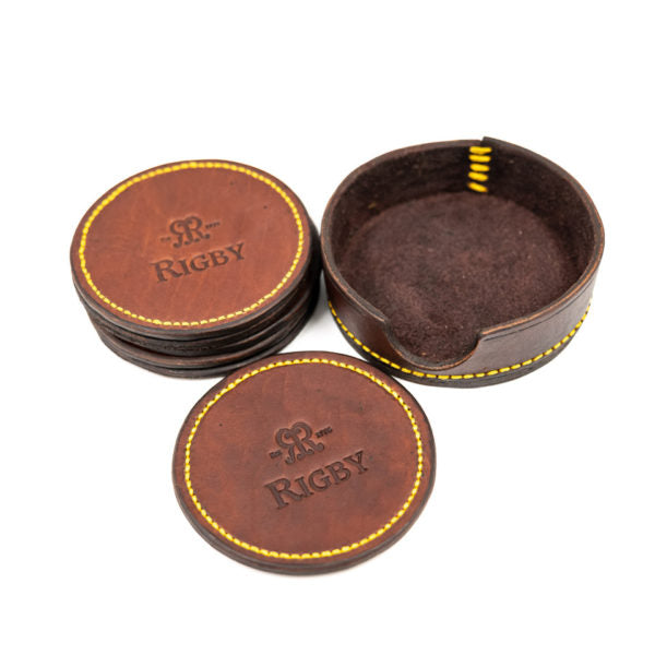 Rigby Leather Coasters (Set of 6)