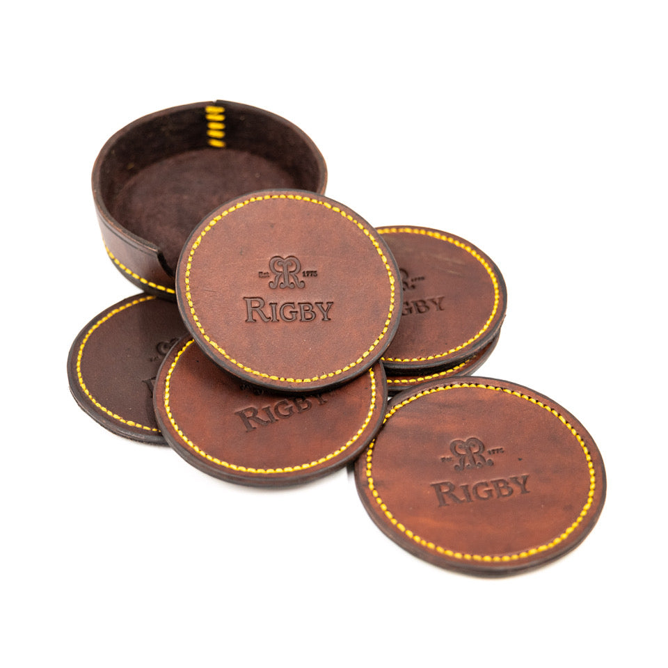 Rigby Leather Coasters (Set of 6)
