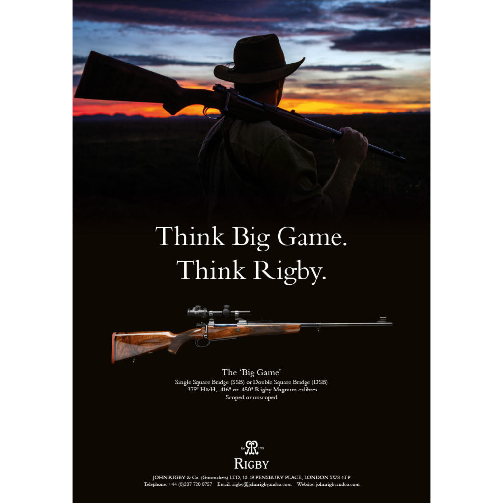 Rigby Think Big Game. Think Rigby. A3 Poster