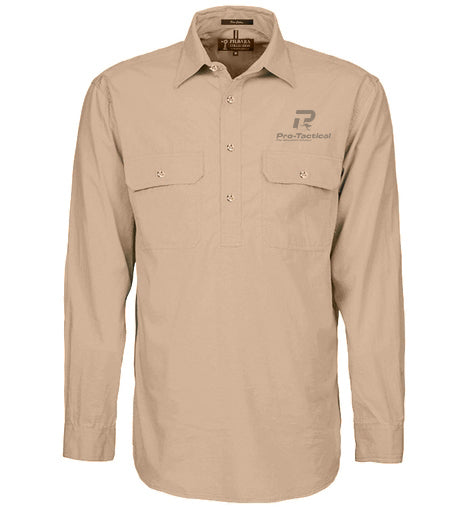 Pro-Tactical Pilbara Long Sleeve Hunting Shirt Clay - Small
