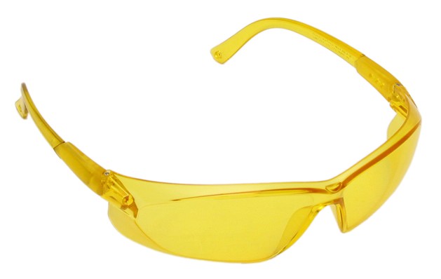 Pro-Tactical Shooting Glasses with Case Yellow PC Frame and Lens