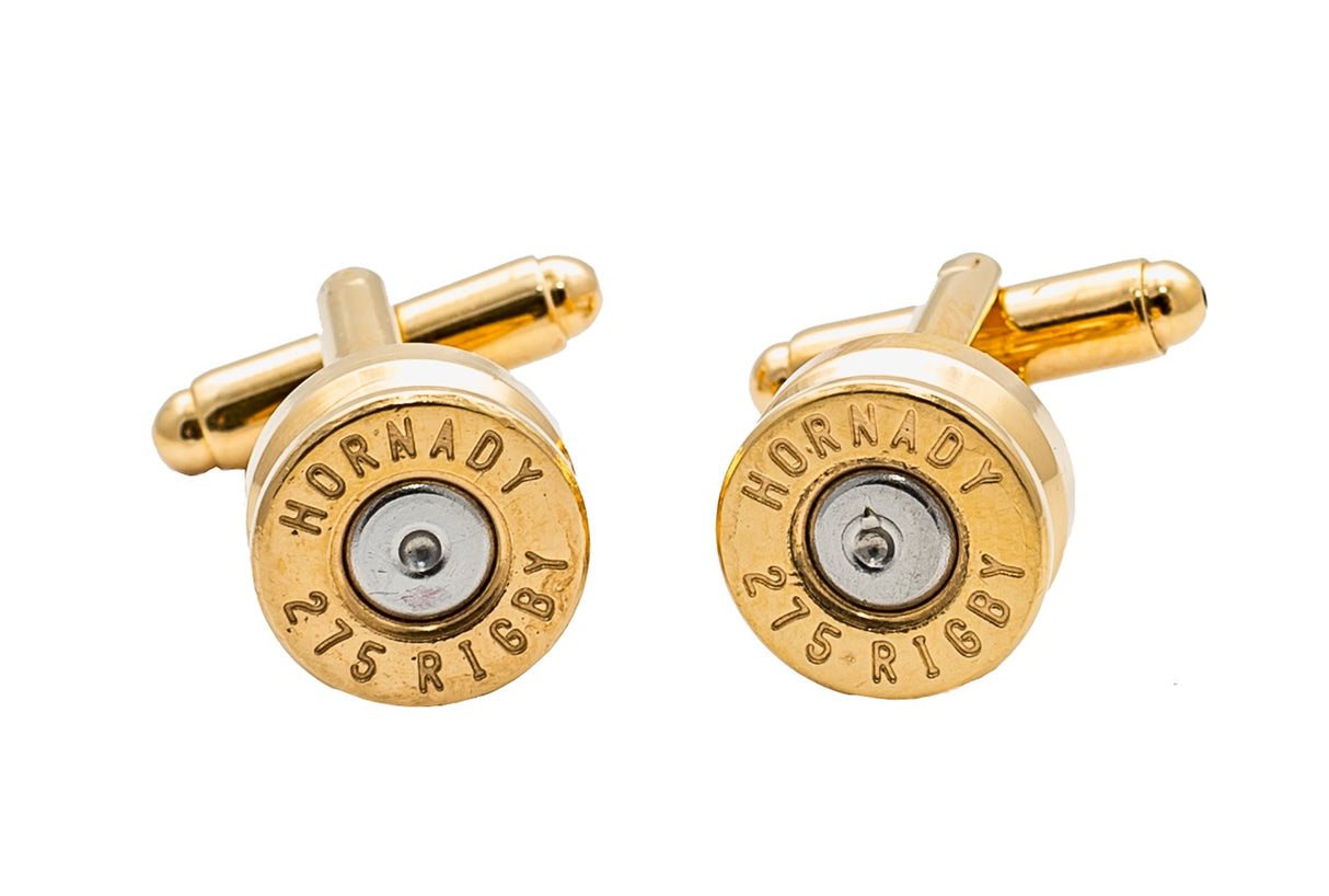 Rigby Cufflinks (Brass) - .275 Rigby