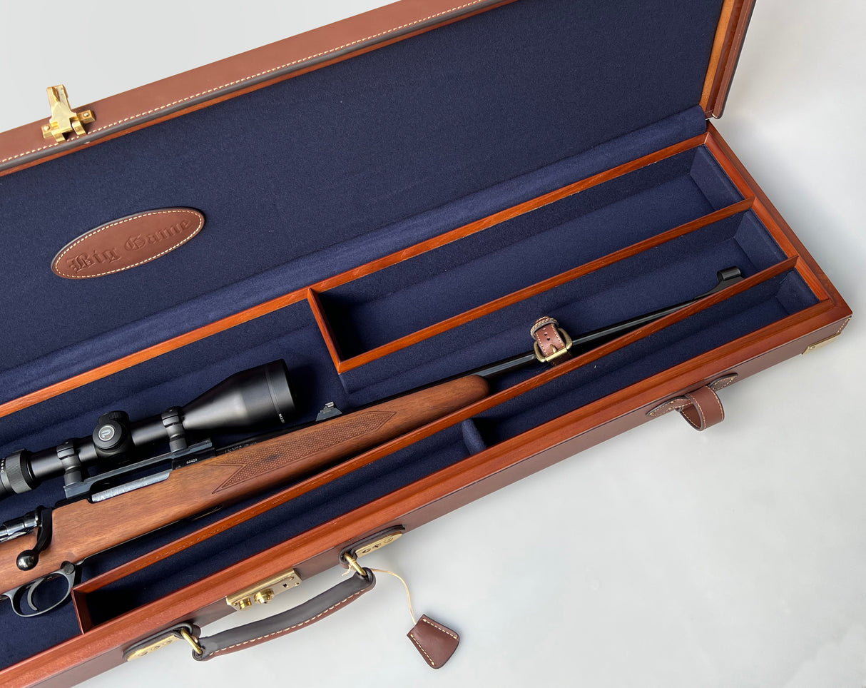Pro-Tactical Big Game Leather and Oak Rifle Hard Case
