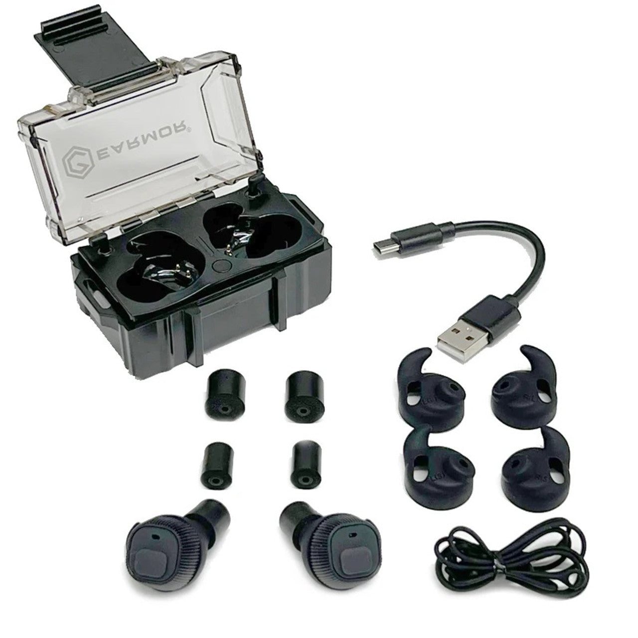 Earmor M20 Electronic Earplugs - Tactical Black