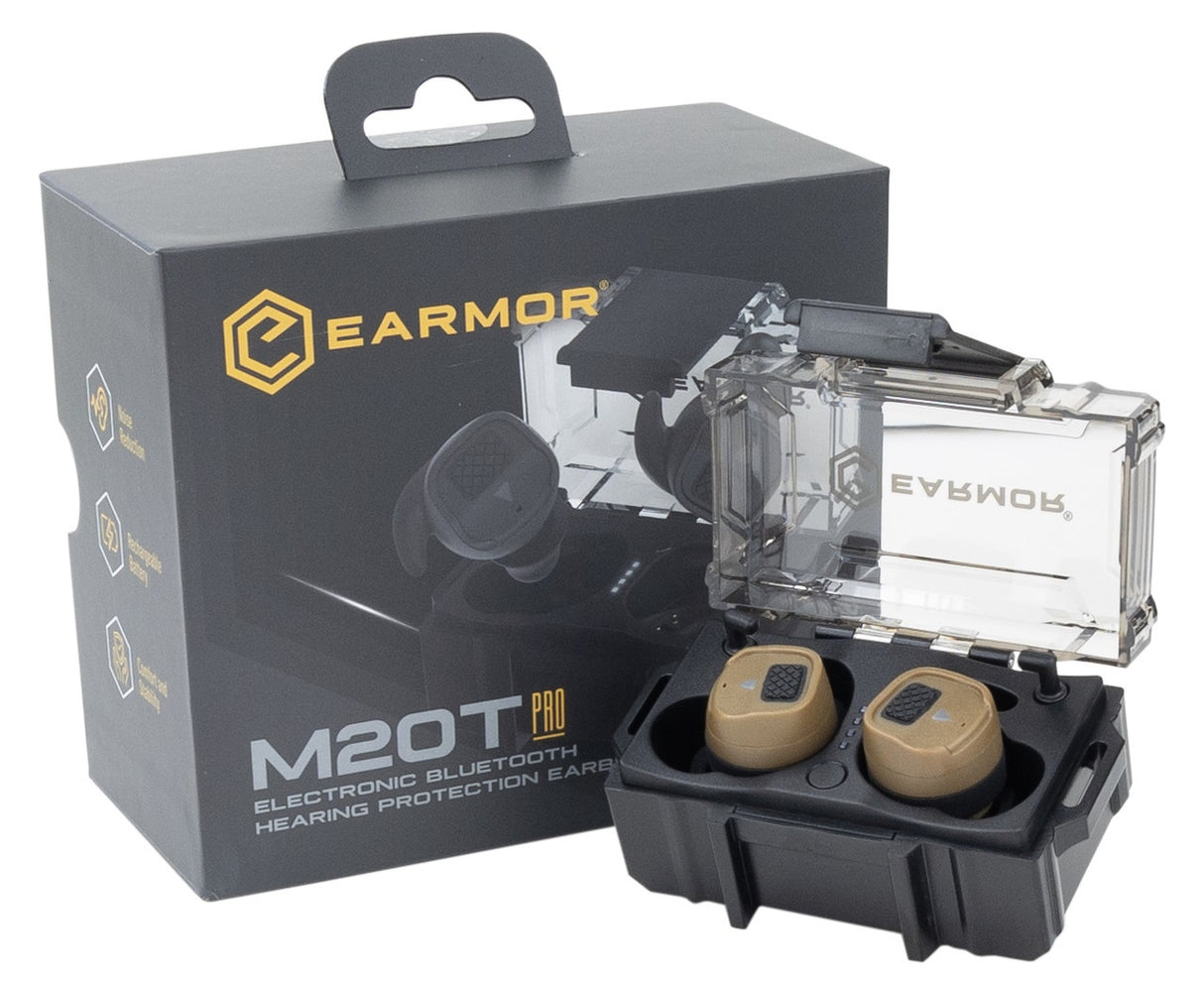 Earmor M20T PRO Bluetooth Electronic Earplugs - Coyote Brown