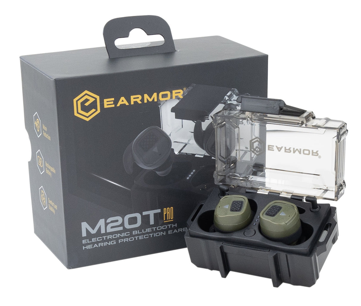 Earmor M20T PRO Bluetooth Electronic Earplugs - Foliage Green