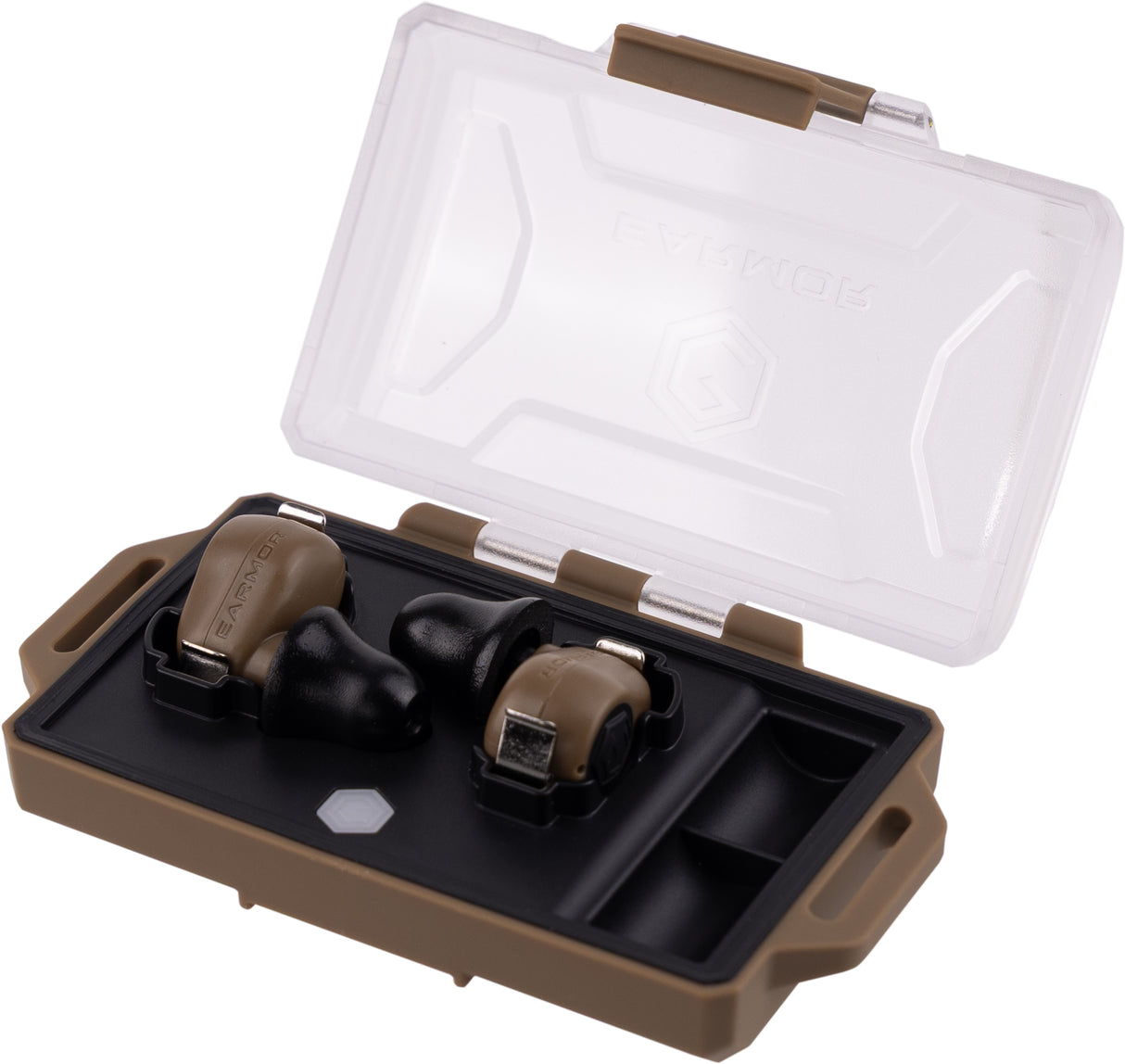Earmor M23T-AI Bluetooth Electronic Earbuds - Coyote Brown