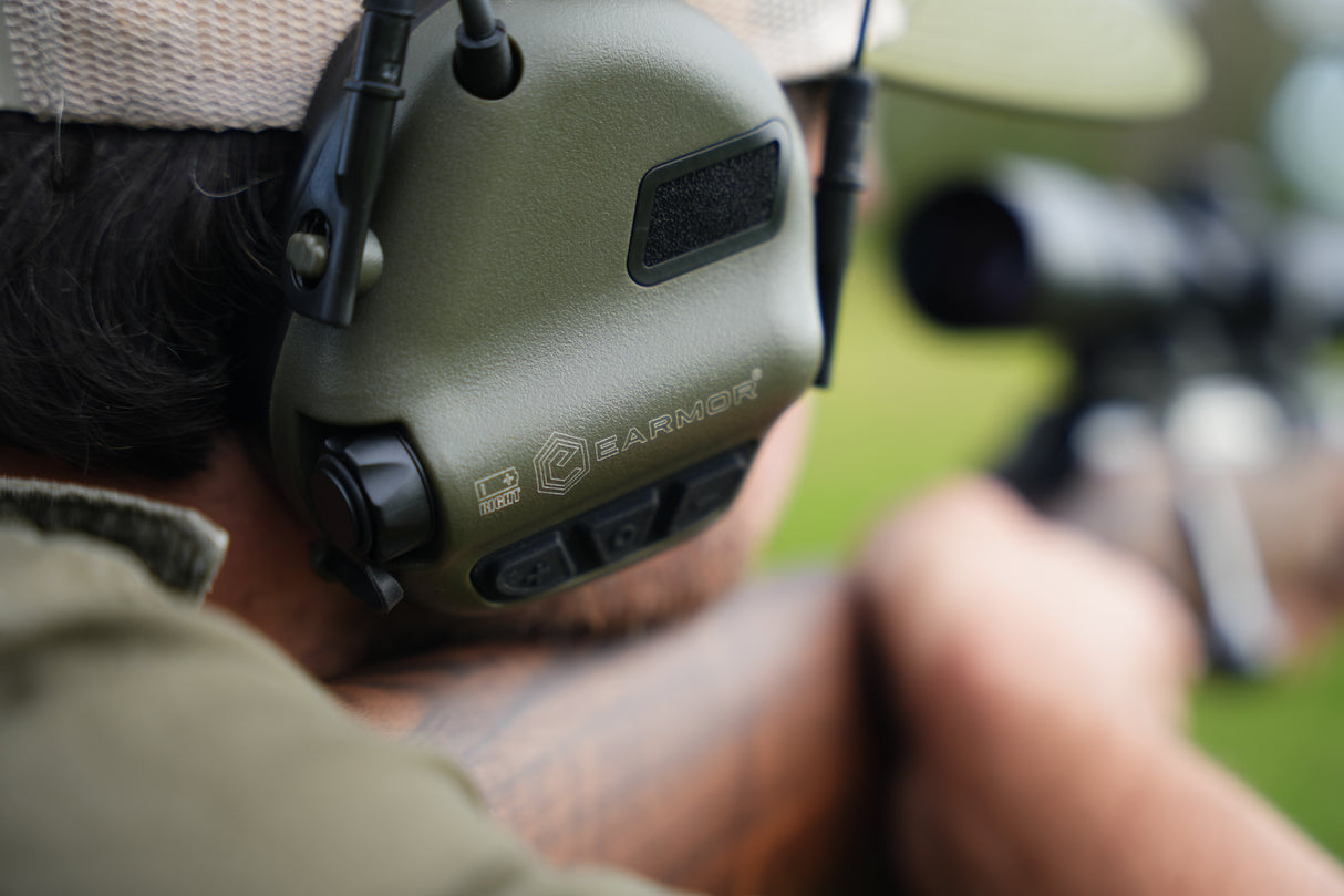 Earmor M31 PLUS Electronic Earmuffs - Foliage Green