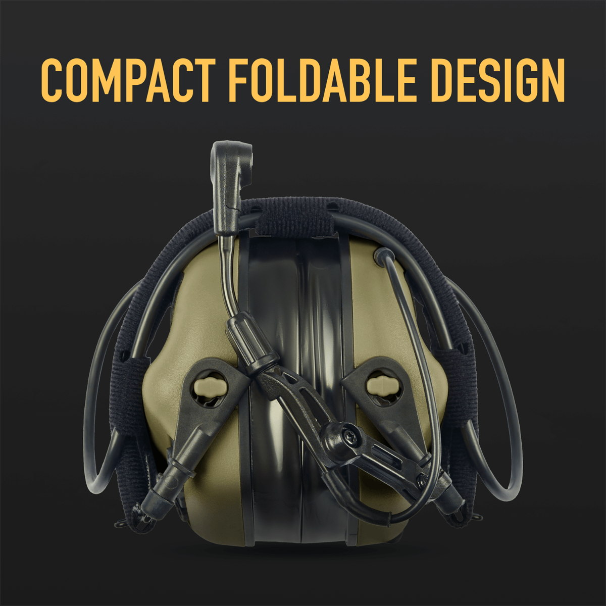 Earmor M32 PLUS Electronic Earmuffs with Microphone - Coyote Brown