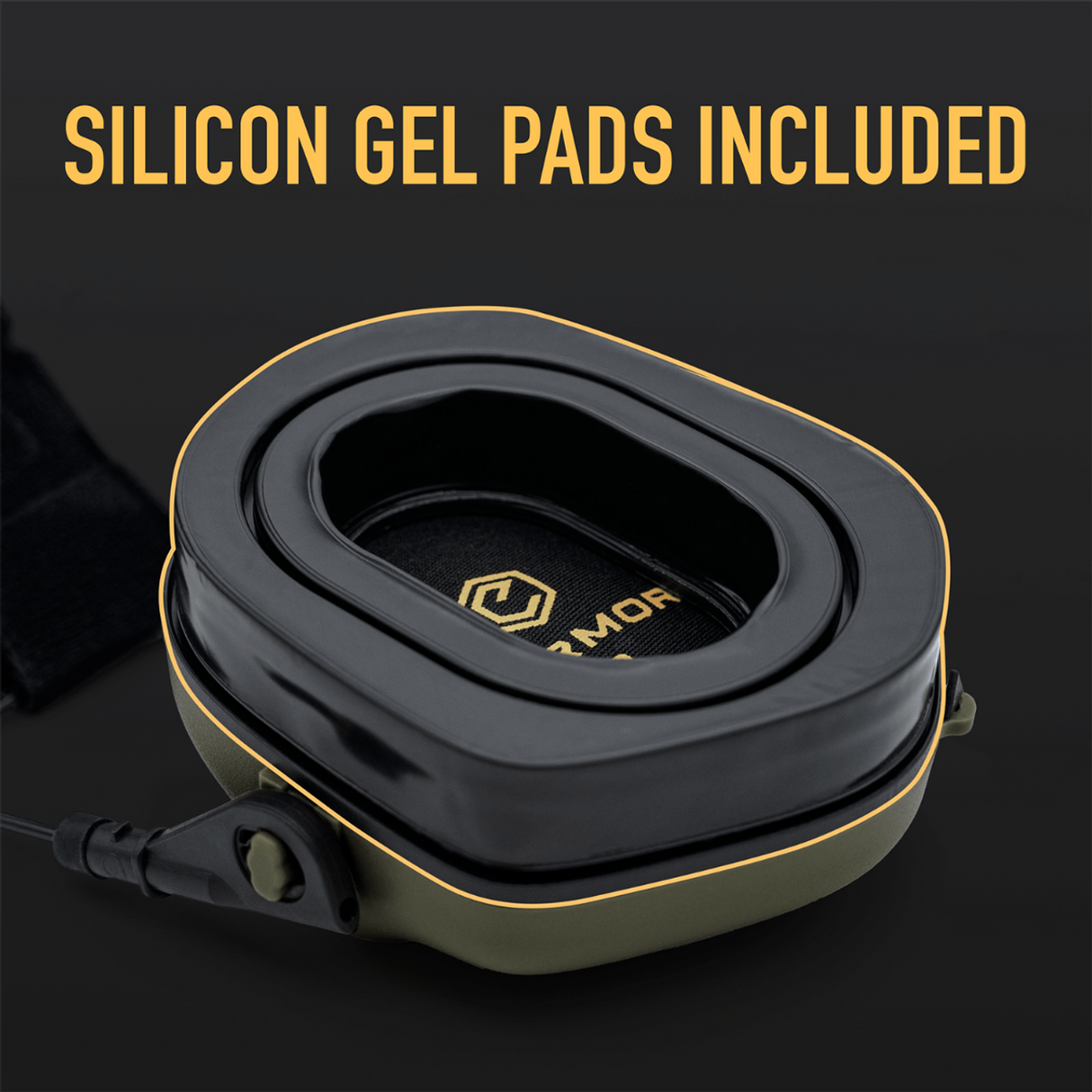 Earmor M32 PLUS Electronic Earmuffs with Microphone - Green