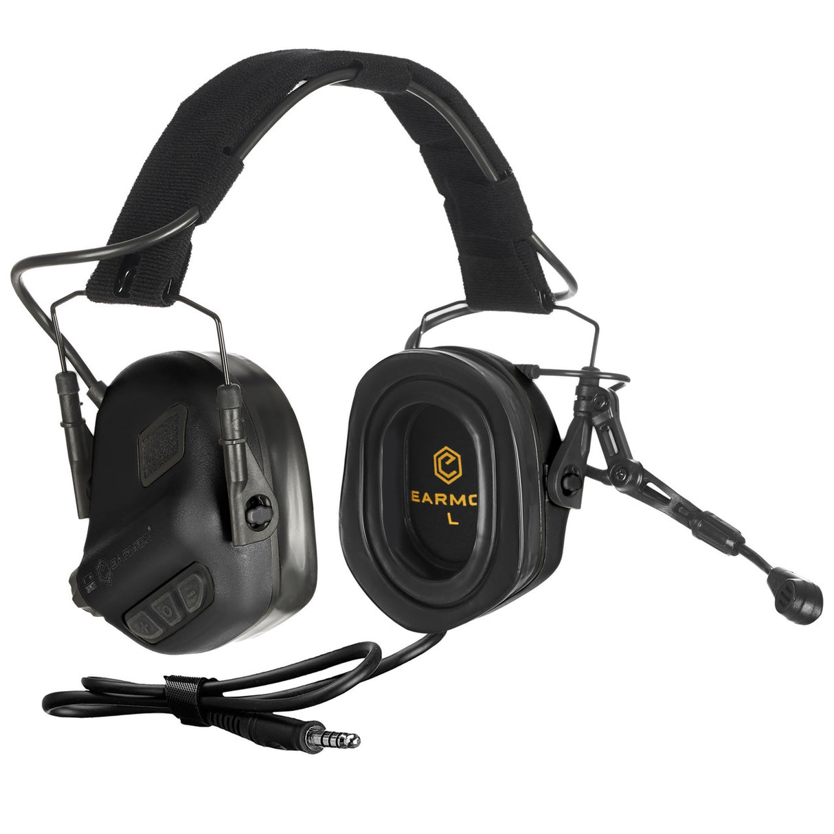 Earmor M32 PLUS Electronic Earmuffs with Microphone - Black