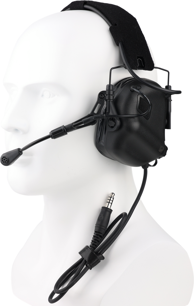 Earmor M32 PLUS Electronic Earmuffs with Microphone - Black