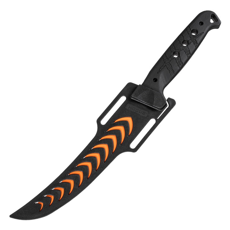 Hogue Bone Flex Boning Knife - 7.125" Hi-Viz Orange Cerakote - Richlite Frame - Black Diamond