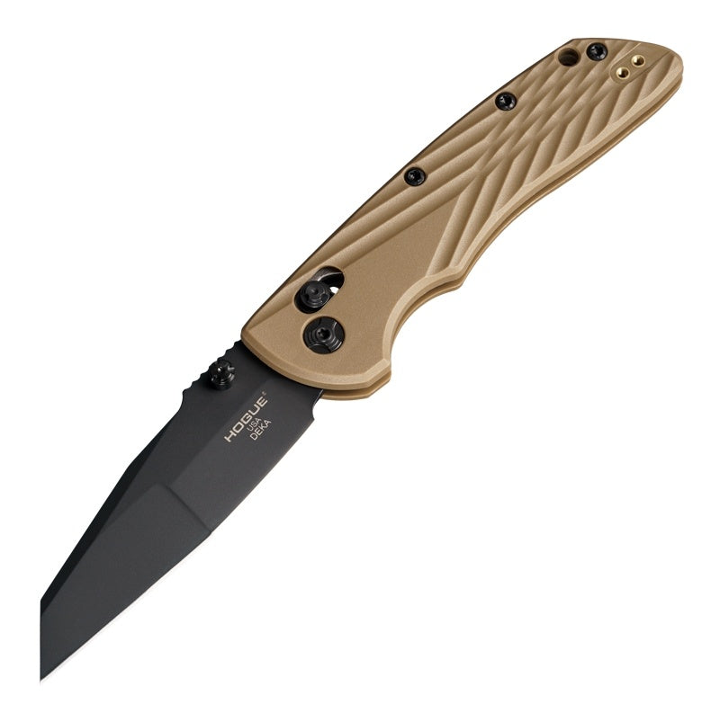 Hogue Deka Knife 3.25" ABLE Lock Folder - Wharncliffe Blade Black Finish - Polymer Frame - Flat Dark Earth (FDE)