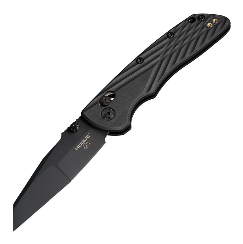 Hogue Deka Knife 3.25" ABLE Lock Folder - Wharncliffe Blade Black Finish - Polymer Frame - Black