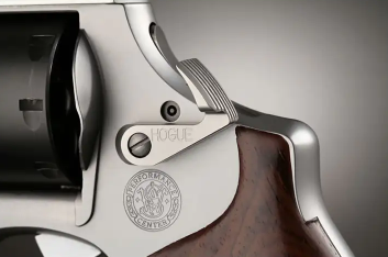 Hogue Extended Cylinder Release - S&W Long Stainless Steel