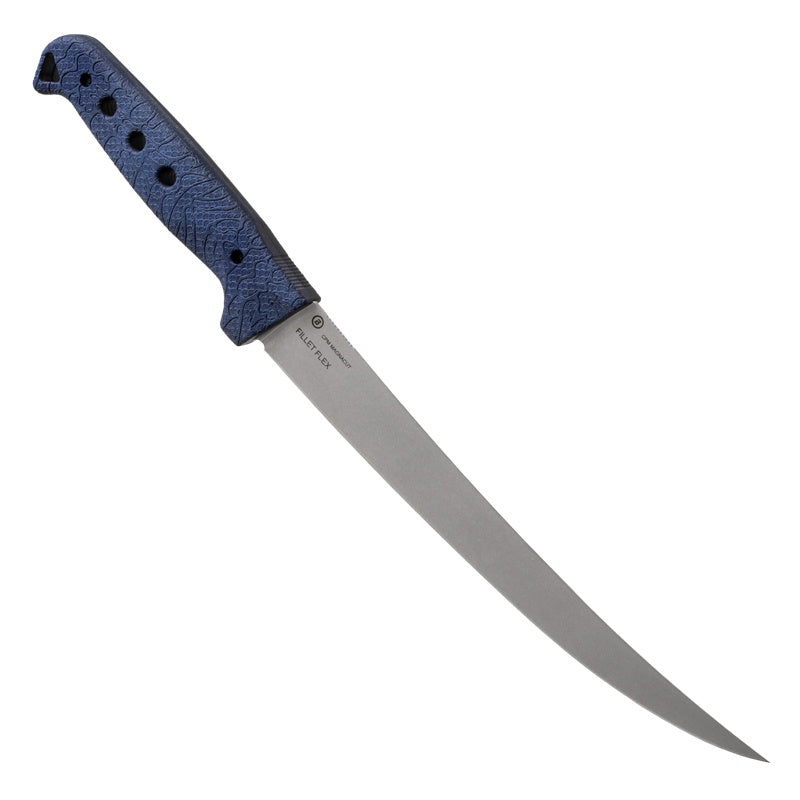 Hogue Fillet Flex Fillet Knife - 8.25" Tumbled Finish - Richlite Frame - Blue Canyon