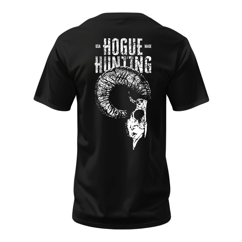 Hogue Hunting Ram Skull T-Shirt - Black - Large