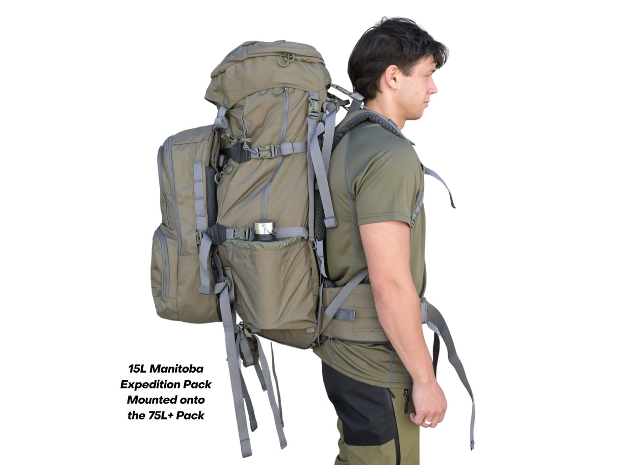 Manitoba Expedition Olive 15L Plus Pack