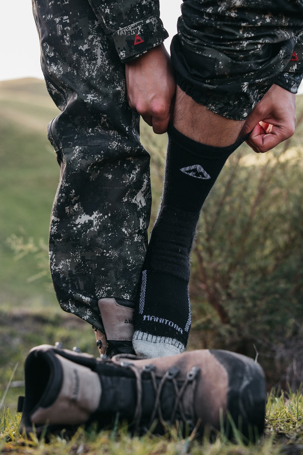 Manitoba Technical Boot Socks Merino - Size 9-10