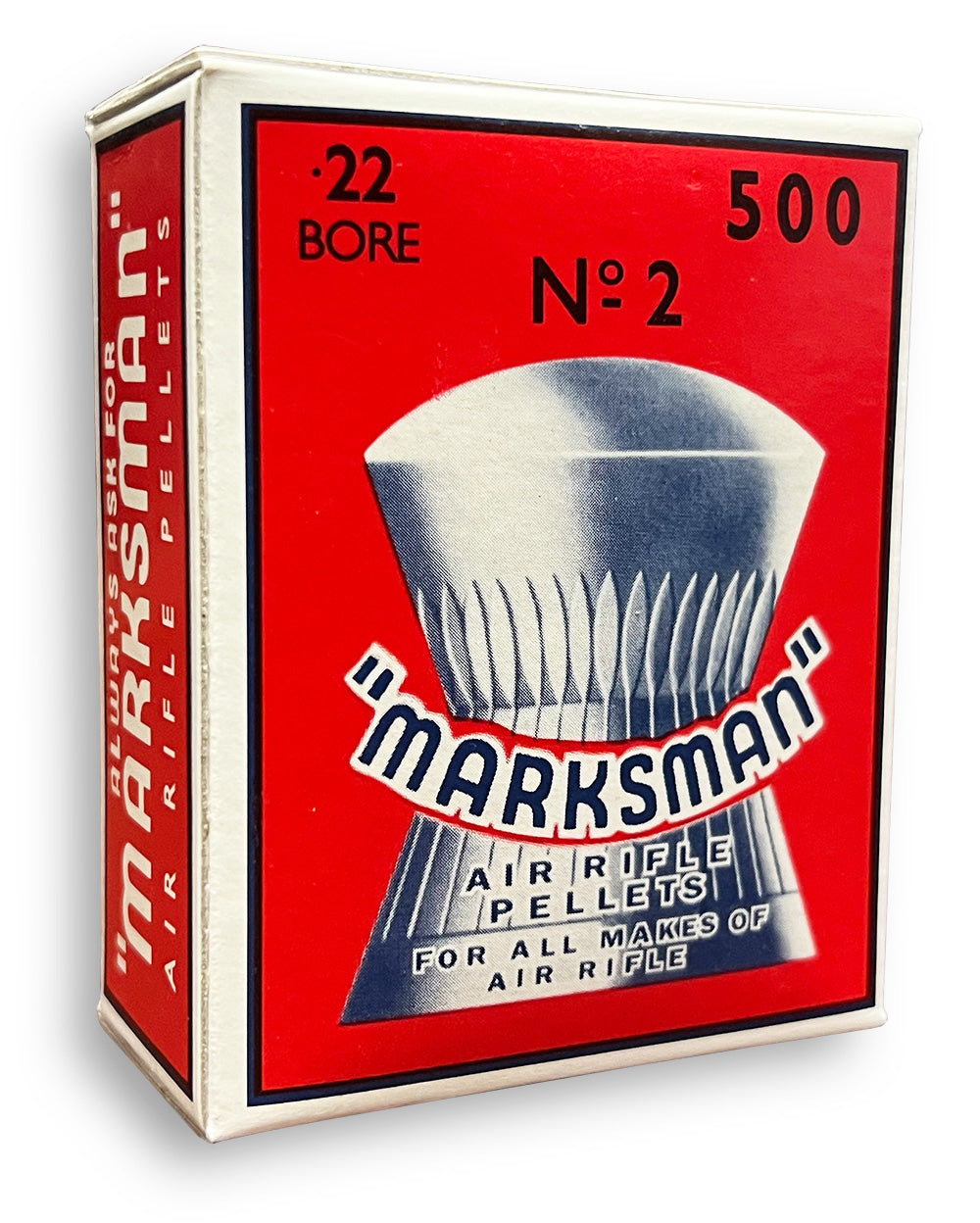 Marksman .22 Round Head Air Rifle Pellets - 500 Pack (Box)