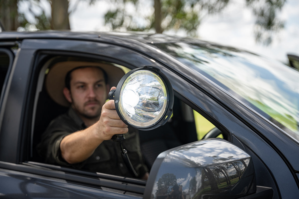 Pro-Tactical Hand Held Spotlight 170mm 45w LED Cig Plug