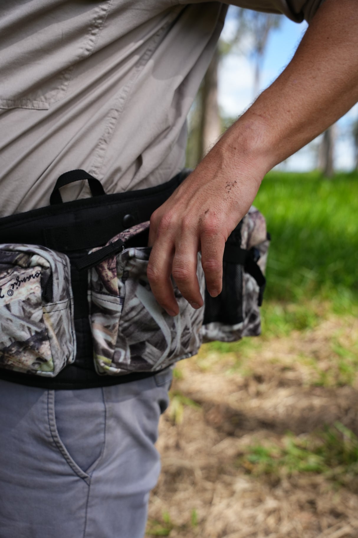 Pro-Tactical Ranger 6 Pocket Bumbag Koorangie Camo Fleece