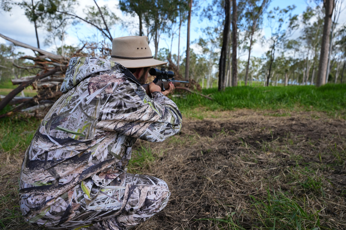 Pro-Tactical Koorangie Camo Fleece Coat with Hood MED