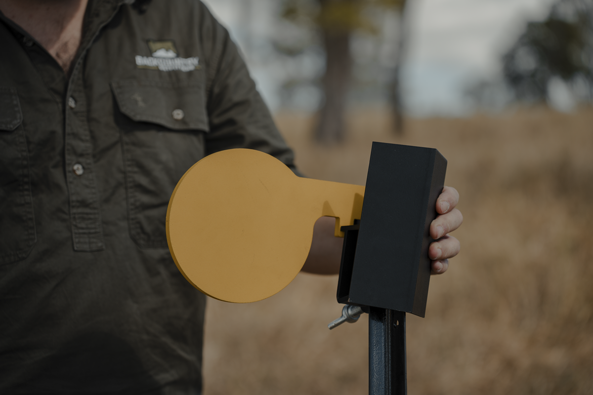 Pro-Tactical SP-6 Fence Post AR500 Gong Spinner Target