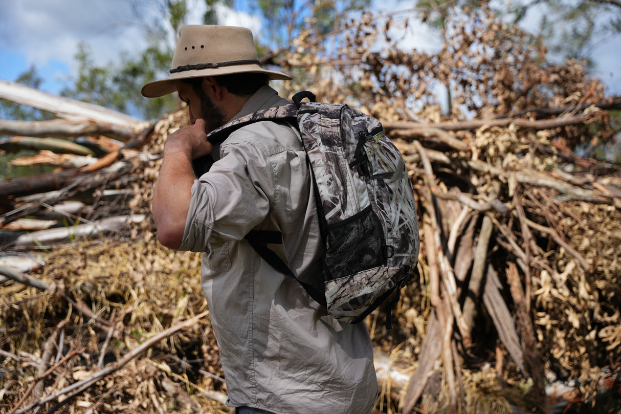 Pro-Tactical Stalker Backpack w/ Back Support Koorangie Camo Fleece