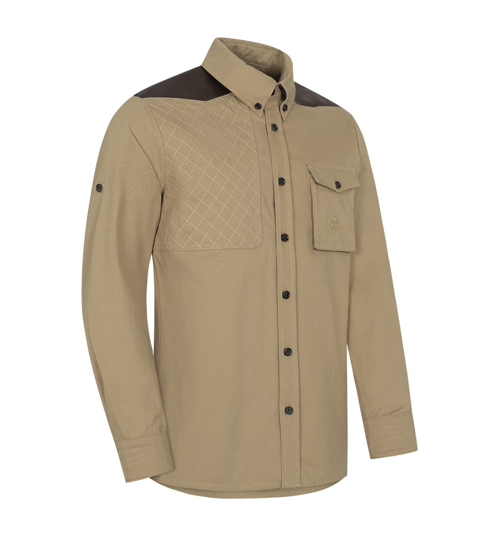 Rigby Paul Roberts Khaki Fever Shirt - Dune - Large