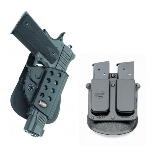 Fobus 1911 Style Paddle Holster and Double Magazine Holster Combo