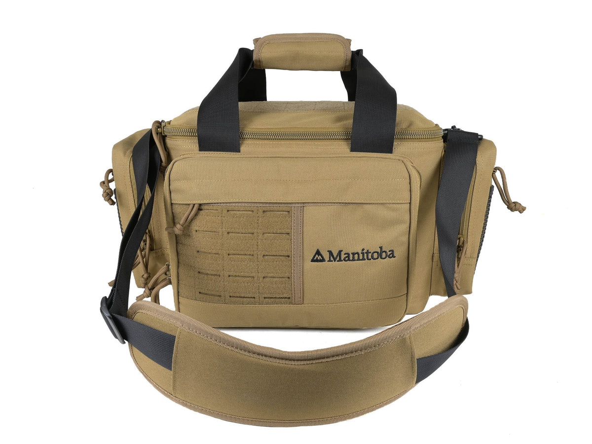Manitoba Range Bag with 2 Pistol Sleeves Tan