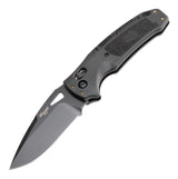 Hogue SIG Sauer K320 3.5" Folder (Nitron) - Drop Point Blade - Black Cerakote - Black Polymer Frame