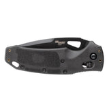 Hogue SIG Sauer K320 3.5" Folder (Nitron) - Drop Point Blade - Black Cerakote - Black Polymer Frame