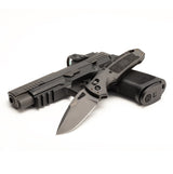 Hogue SIG Sauer K320 3.5" Folder (Nitron) - Drop Point Blade - Black Cerakote - Black Polymer Frame
