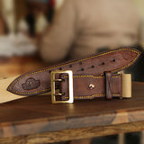 Els Leather The Hogsback Canvas & Leather Hunting Belt 50mm