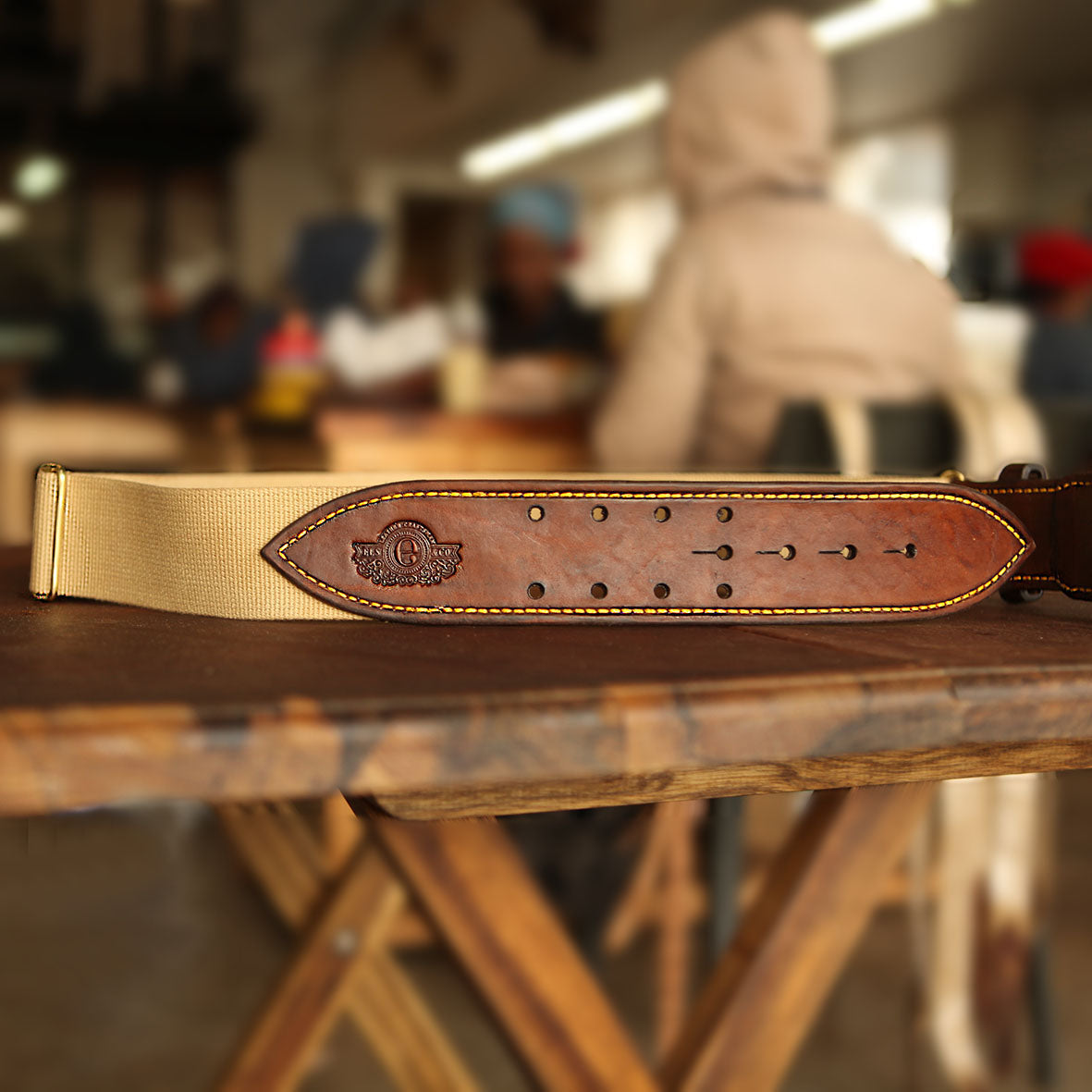 Els Leather The Hogsback Canvas & Leather Hunting Belt 50mm