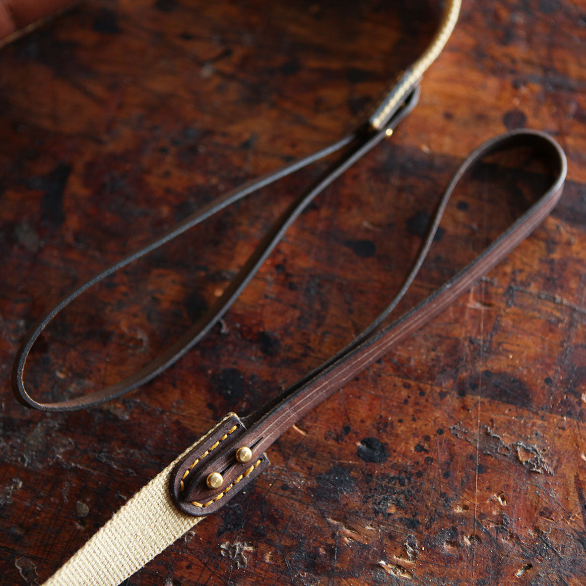 Els Leather Sutherland Canvas and Leather Binocular Sling