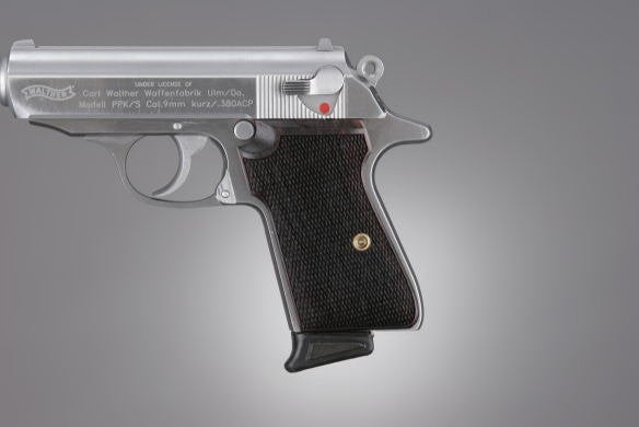 Hogue Walther PPK/S and PP Wooden Grips - Checkered - Rosewood