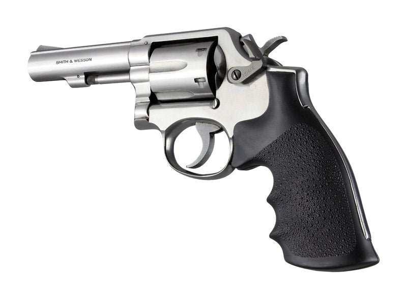 Hogue S&W K or L Frame Square Butt Rubber Monogrip Black