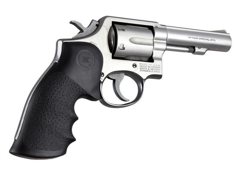 Hogue S&W K or L Frame Square Butt Rubber Monogrip Black