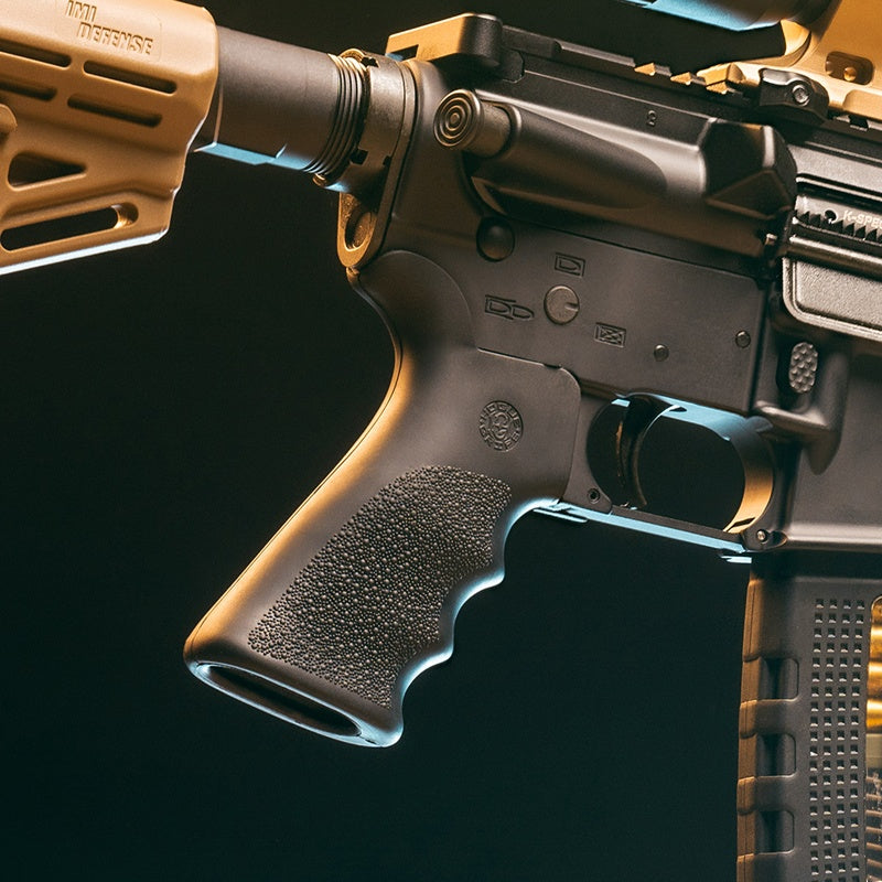 Hogue AR-15/M-16 Rubber Grip Beavertail with Finger Grooves
