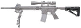 Hogue AR-15/M-16 OverMolded Collapsible Buttstock - Fits Mil-Spec Buffer Tube - Black Rubber