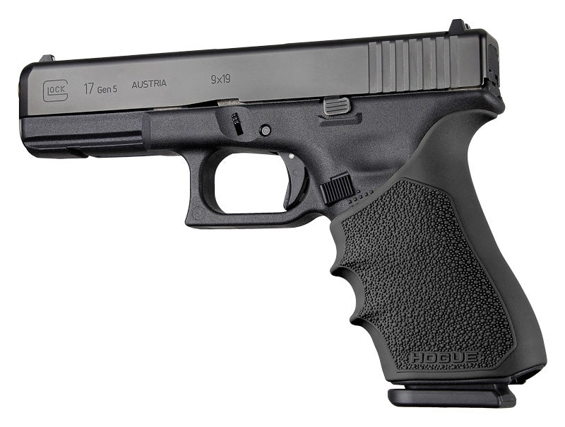 Hogue HandAll Beavertail Grip Sleeve Glock 17, G17L, G19X, G34, G34 MOS Gen 1-2-5 Black