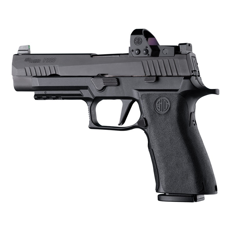 Hogue Wrapter Rubber Adhesive Grip - Sig Sauer P320 9 / 40 / 357 - Grain Texture - Black - X5 Grip Module Full Size