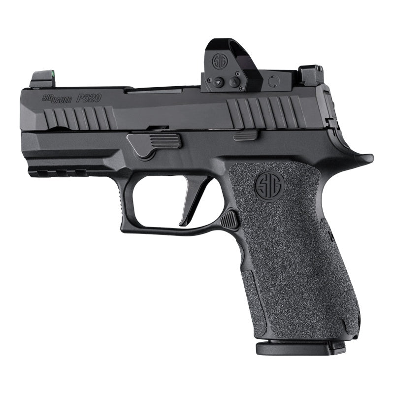 Hogue Wrapter Grit Adhesive Grip - Sig Sauer P320 9 / 40 / 357 - Black - X5 Grip Module Compact