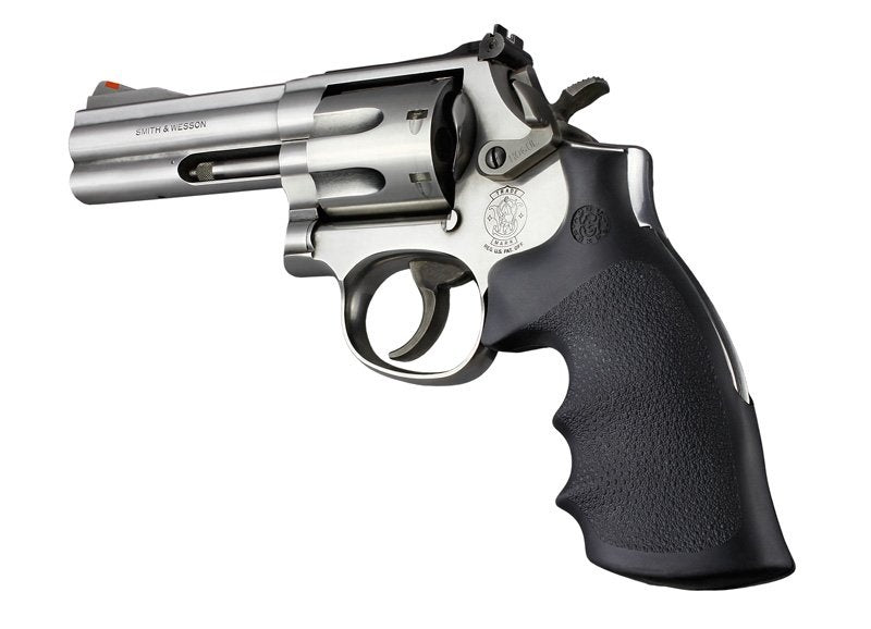 Hogue S&W K or L Frame Round Butt Rubber Conversion Monogrip Black