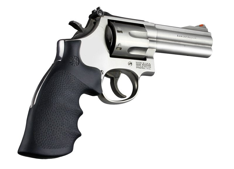 Hogue S&W K or L Frame Round Butt Rubber Conversion Monogrip Black